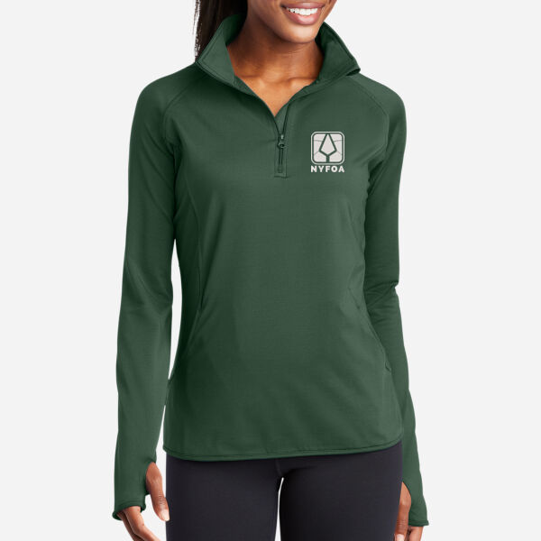 Sport-Tek® Ladies Sport-Wick® Stretch 1/4-Zip Pullover Thumbnail